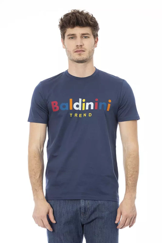 Blue Cotton Men T-Shirt - SEHABRANDS