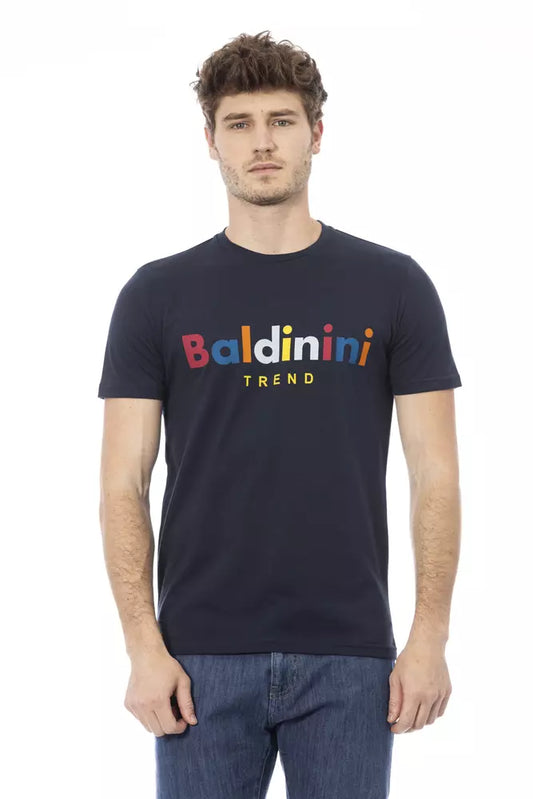 Blue Cotton Men T-Shirt - SEHABRANDS