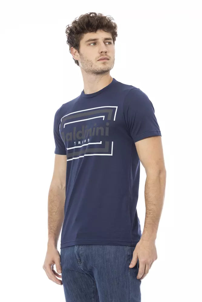 Blue Cotton Men T-Shirt - SEHABRANDS