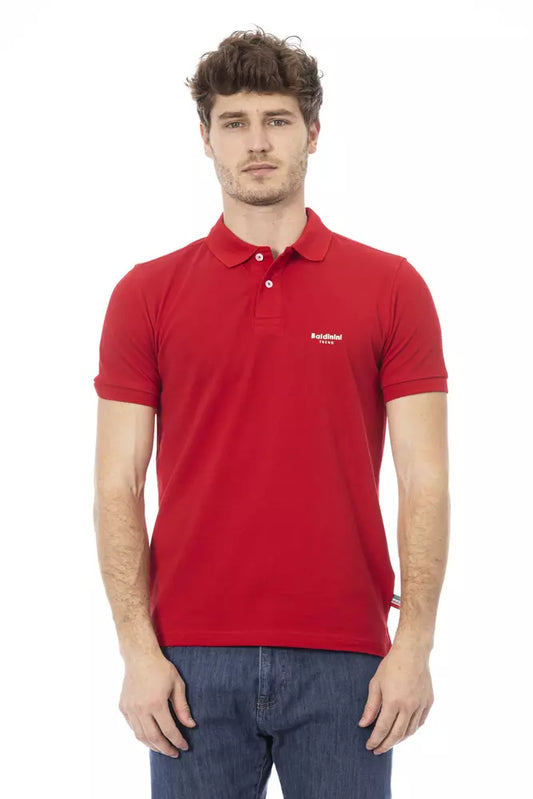 Red Cotton Men Polo - SEHABRANDS