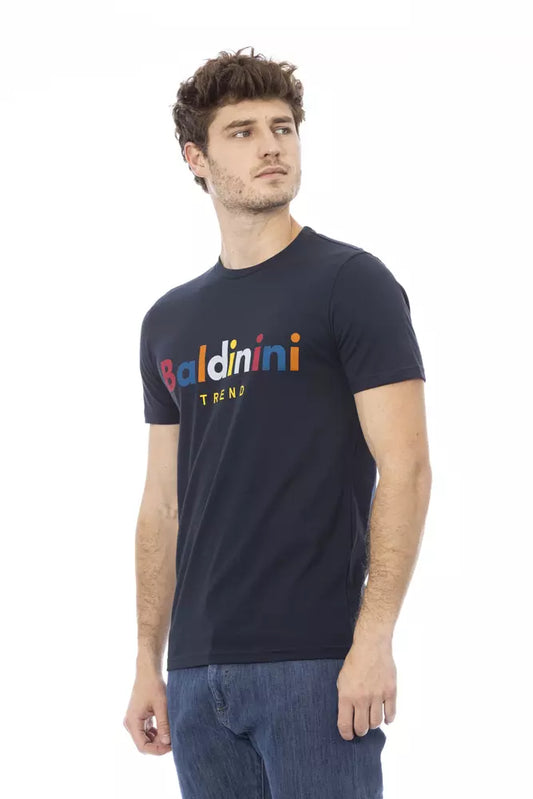 Blue Cotton Men T-Shirt - SEHABRANDS