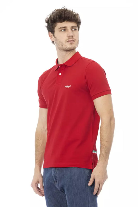 Red Cotton Men Polo - SEHABRANDS