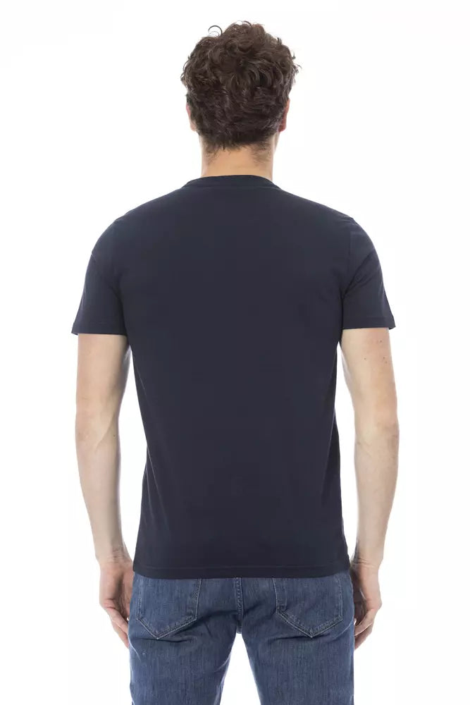 Blue Cotton Men T-Shirt - SEHABRANDS