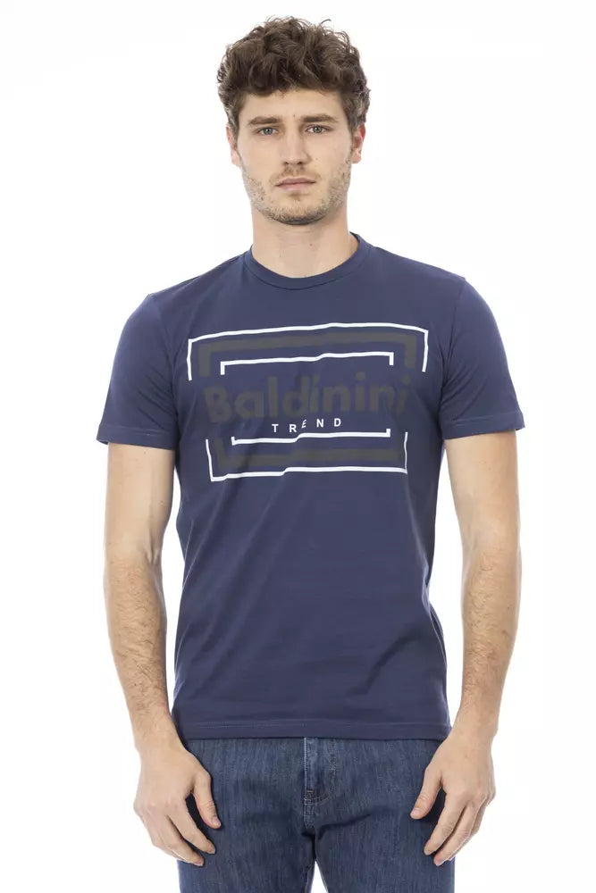 Blue Cotton Men T-Shirt - SEHABRANDS