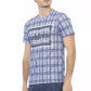 Light Blue Cotton Men T-Shirt - SEHABRANDS