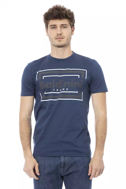 Blue Cotton Men T-Shirt - SEHABRANDS