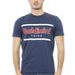 Blue Cotton Men T-Shirt - SEHABRANDS