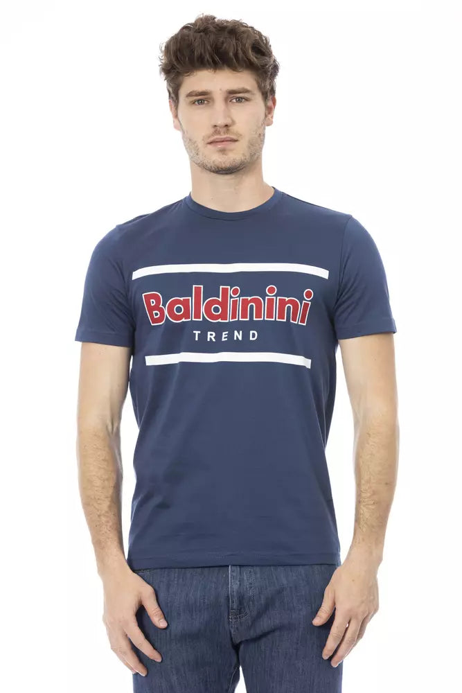 Blue Cotton Men T-Shirt - SEHABRANDS