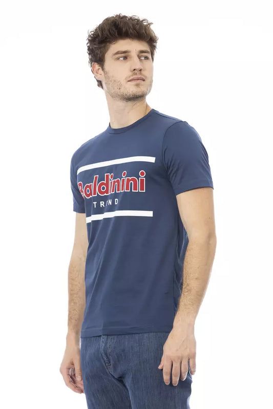 Blue Cotton Men T-Shirt - SEHABRANDS