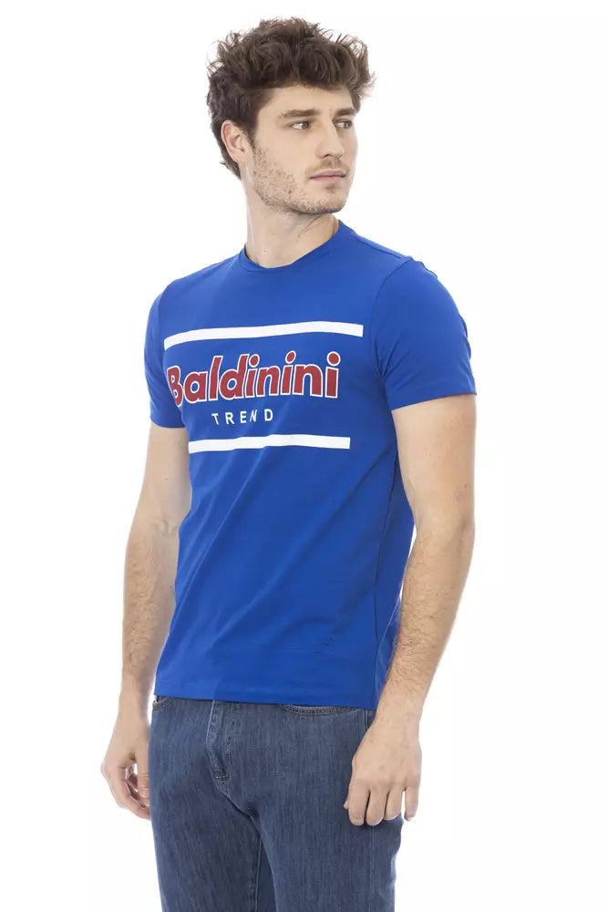 Blue Cotton Men T-Shirt - SEHABRANDS