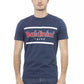 Blue Cotton Men T-Shirt - SEHABRANDS