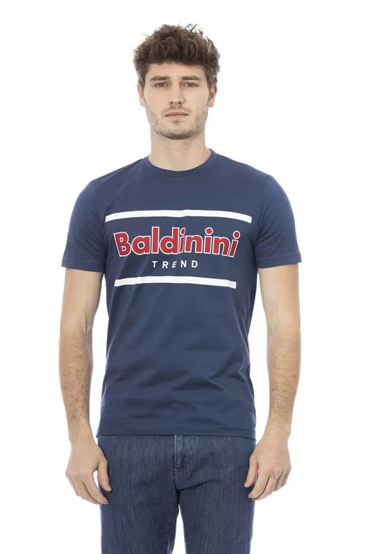 Blue Cotton Men T-Shirt - SEHABRANDS