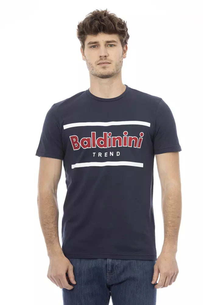 Blue Cotton Men T-Shirt - SEHABRANDS