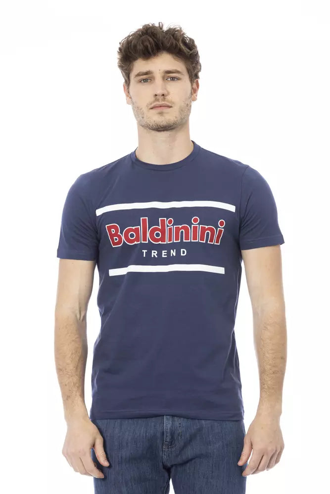 Blue Cotton Men T-Shirt - SEHABRANDS