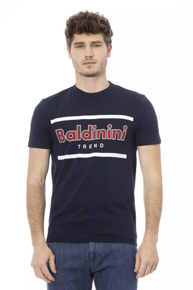 Blue Cotton Men T-Shirt - SEHABRANDS