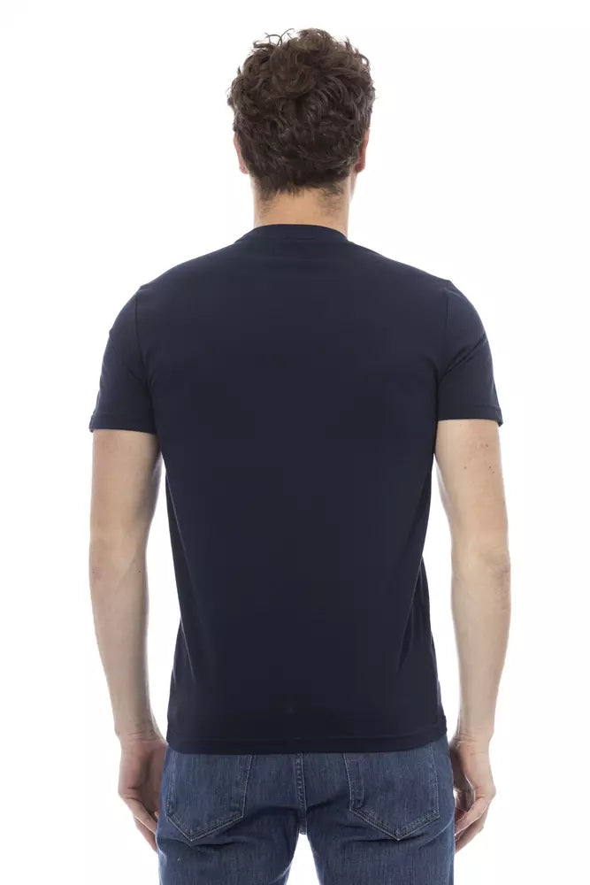 Blue Cotton Men T-Shirt - SEHABRANDS