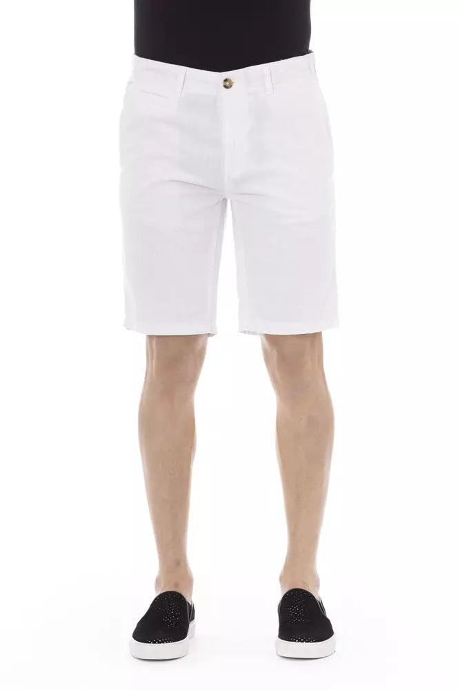 White Cotton Men Bermuda Short - SEHABRANDS