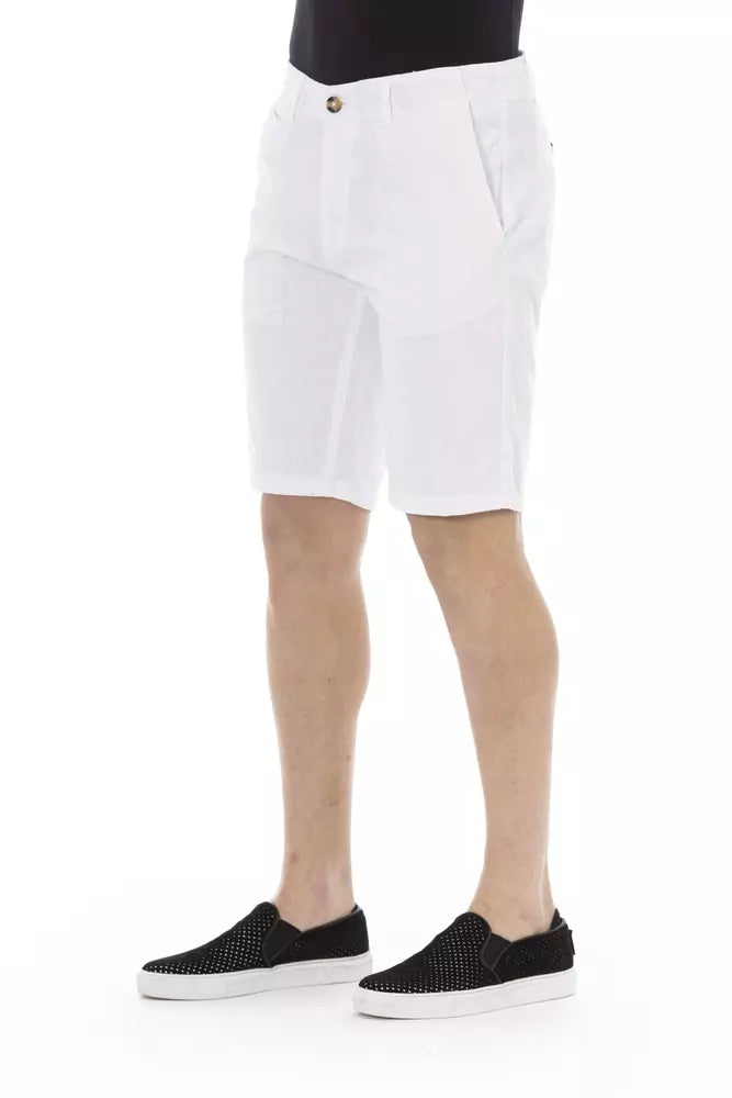 White Cotton Men Bermuda Short - SEHABRANDS