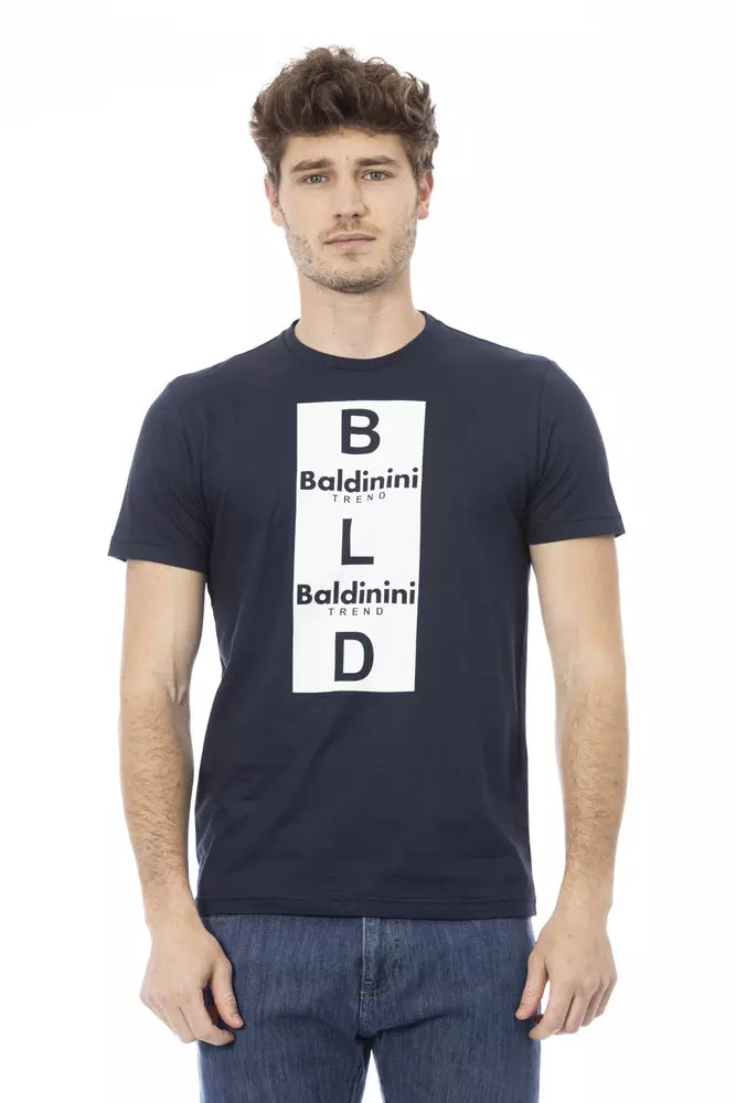 Blue Cotton Men T-Shirt - SEHABRANDS