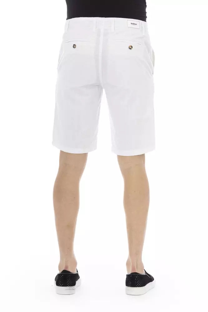 White Cotton Men Bermuda Short - SEHABRANDS