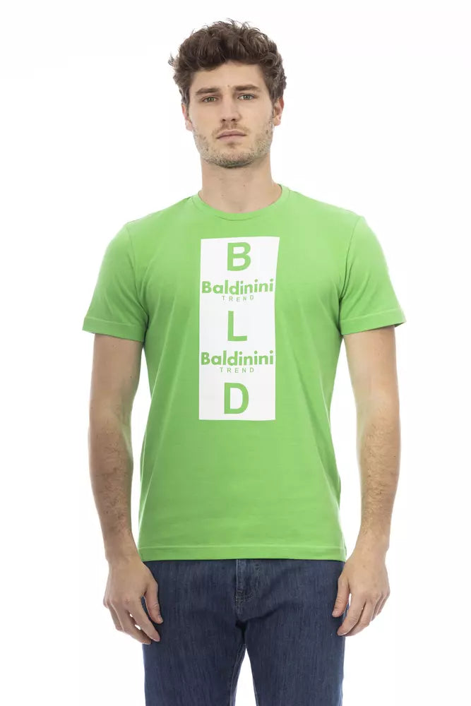 Green Cotton Men T-Shirt - SEHABRANDS