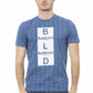 Light Blue Cotton Men T-Shirt - SEHABRANDS