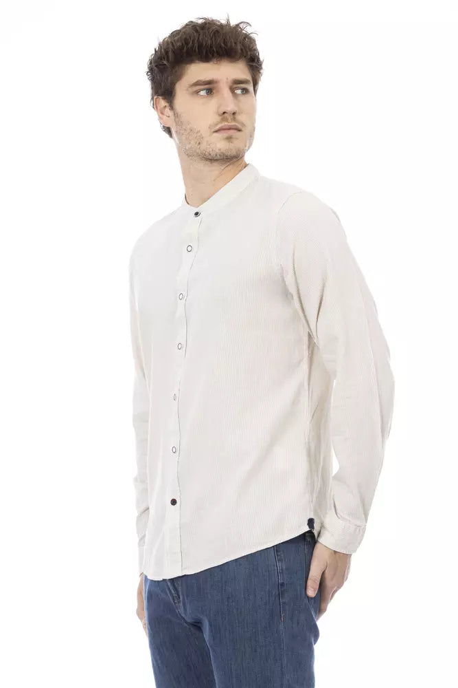 White Rayon Men Shirt - SEHABRANDS