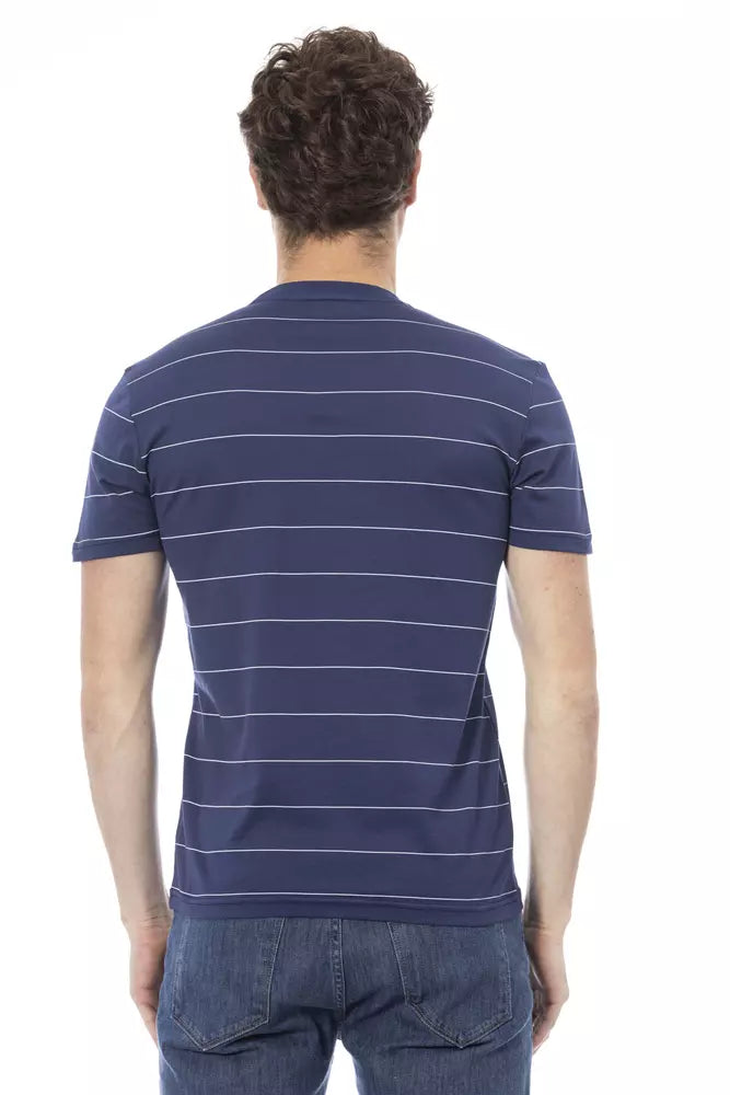 Blue Cotton Men T-Shirt - SEHABRANDS