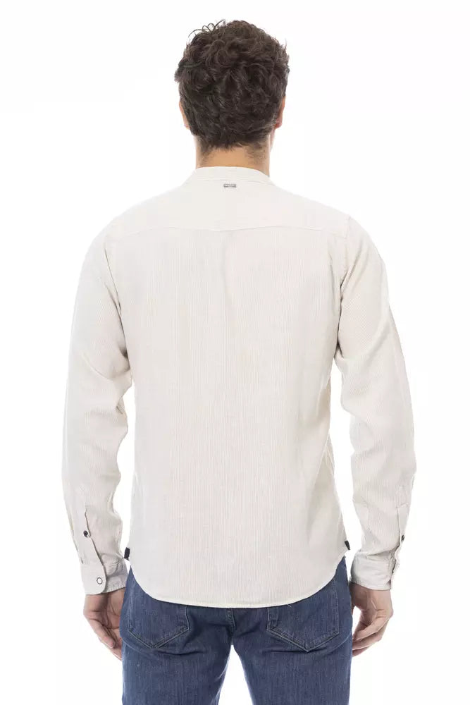 White Rayon Men Shirt - SEHABRANDS