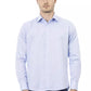 Light Blue Cotton Men Shirt - SEHABRANDS