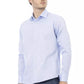 Light Blue Cotton Men Shirt - SEHABRANDS