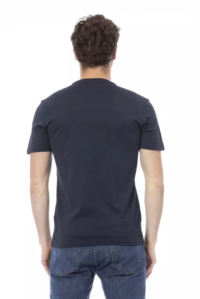 Blue Cotton Men T-Shirt - SEHABRANDS