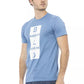 Light Blue Cotton Men T-Shirt - SEHABRANDS