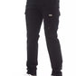 Sleek Black Cargo Trousers - Stretch Cotton Blend - SEHABRANDS