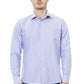 Light Blue Cotton Men Shirt - SEHABRANDS