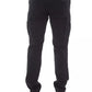 Sleek Black Cargo Trousers - Stretch Cotton Blend - SEHABRANDS