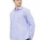 Light Blue Cotton Men Shirt - SEHABRANDS