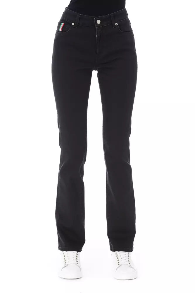 Black Cotton Women Jeans - SEHABRANDS