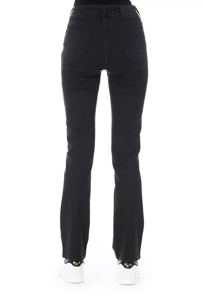 Black Cotton Women Jeans - SEHABRANDS