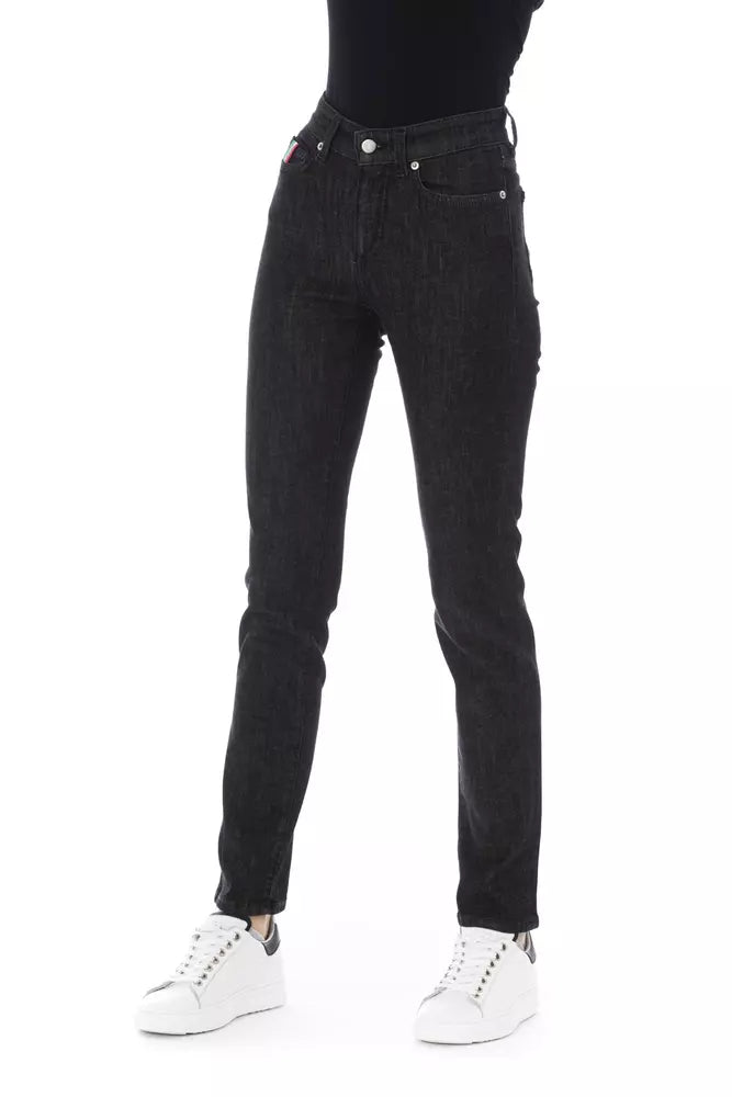 Black Cotton Women Jeans - SEHABRANDS