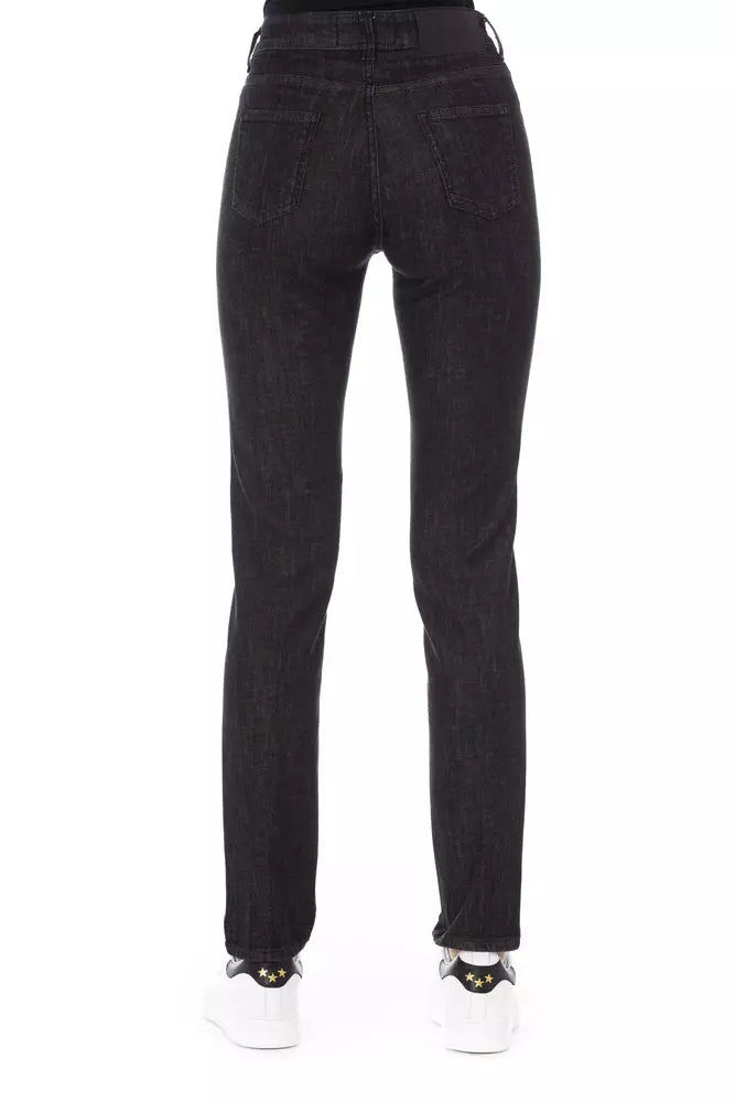 Black Cotton Women Jeans - SEHABRANDS