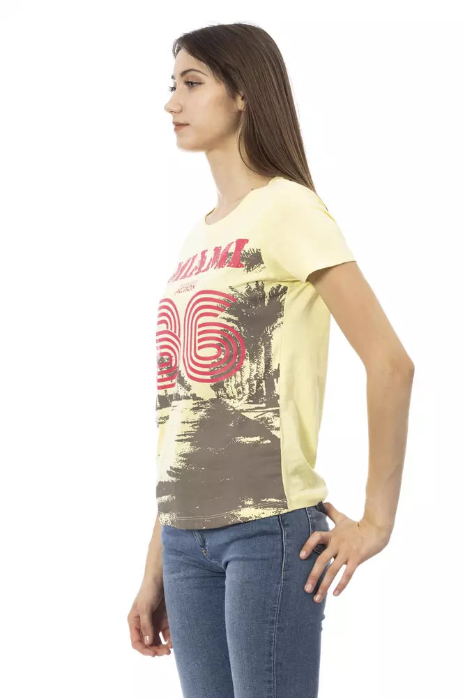 Yellow Cotton Women Top - SEHABRANDS