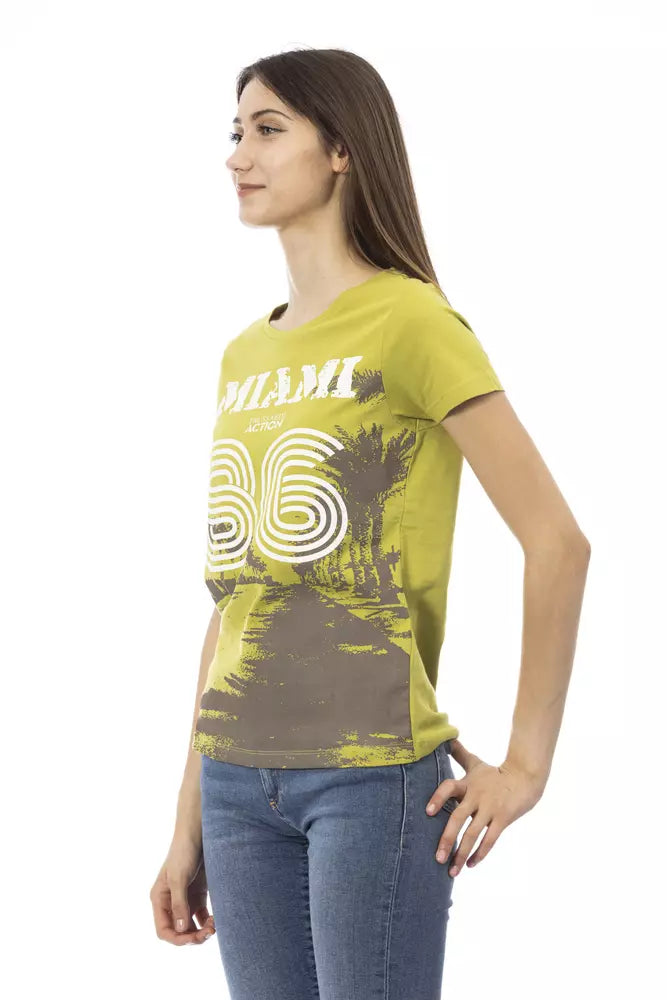 Green Cotton Women Top - SEHABRANDS