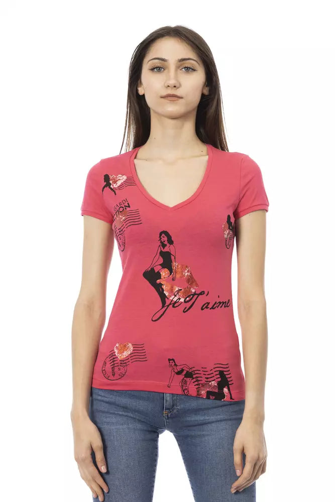 Pink Cotton Women Top - SEHABRANDS