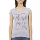 Gray Cotton Women Top - SEHABRANDS