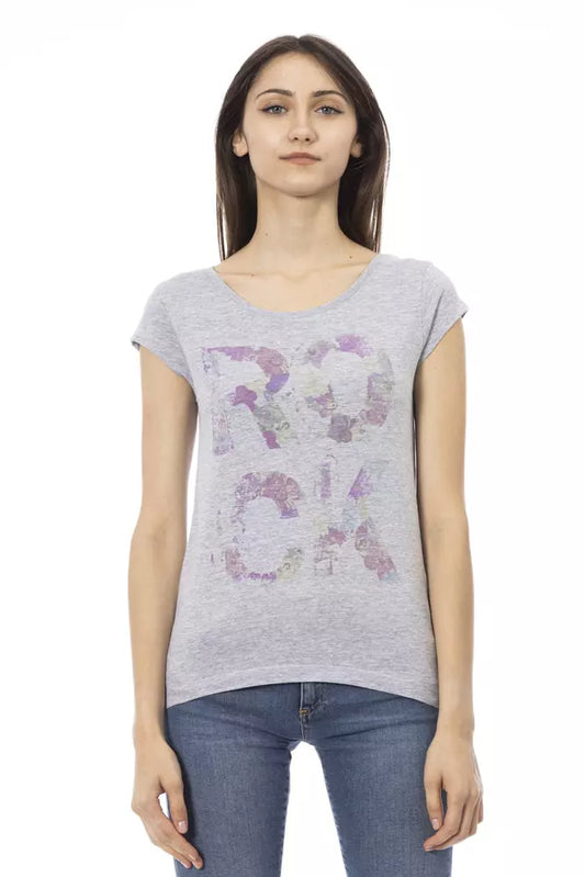 Gray Cotton Women Top - SEHABRANDS