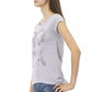 Gray Cotton Women Top - SEHABRANDS