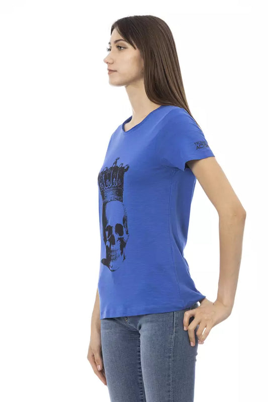 Blue Cotton Women Top - SEHABRANDS