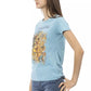 Light Blue Cotton Women Top - SEHABRANDS