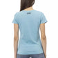 Light Blue Cotton Women Top - SEHABRANDS